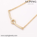 41966-fashion jewelry acessório 18k gold womens bar necklace